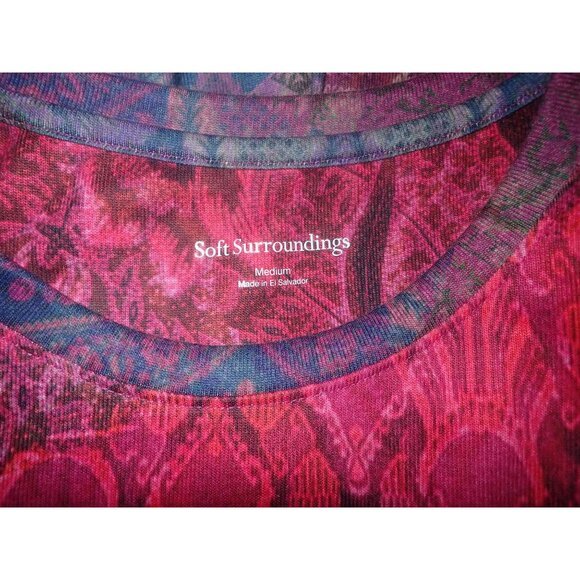 Soft Surroundings Women M Boho  Long‎ Sleeve Tunic Top Whimsical Fairy Lagenlook - Picture 7 of 7